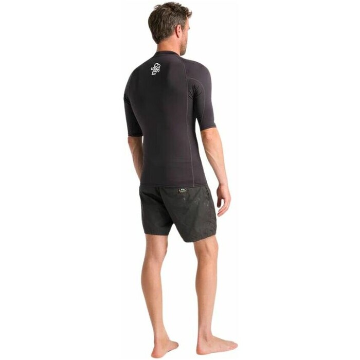 2024 C-Skins Mens NuWave UV Basics Short Sleeve Rash Vest C-NLYSSMC - Anthracite